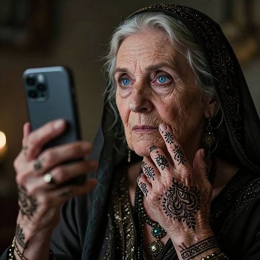 Photorealistic Portrait of Enigmatic Fortune Teller