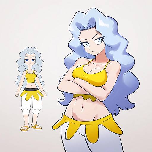 Illustration of Karen (pokemon), pokemon in the style of Colo (nagrolaz)