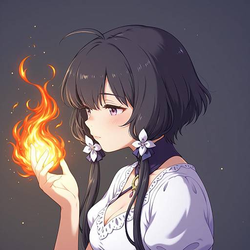 Illustration of Morgan (female) (fire emblem), fire emblem in the style of Nonamejd