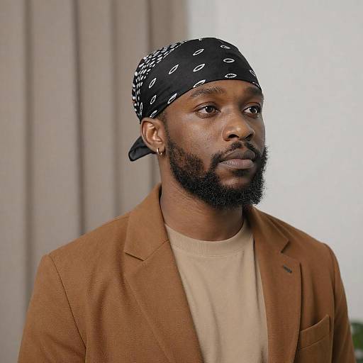 Serious Portrait of a Black Man