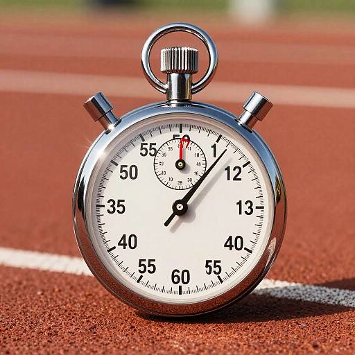 Dynamic Stopwatch Countdown in Motion