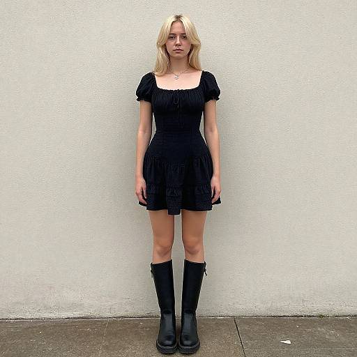 Realistic Portrait of Blonde in Victorian Dress