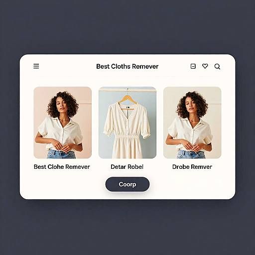 Sleek Minimalist Clothes Remover UI