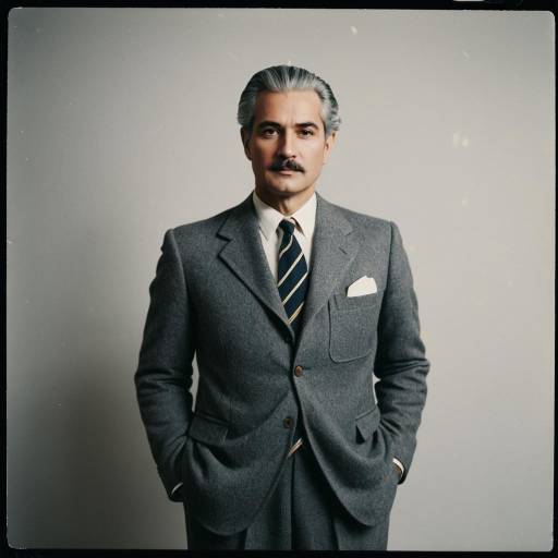 Distinguished Mature Man in 1940s French Suit