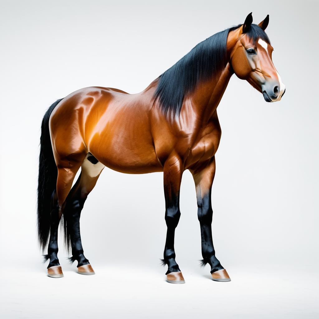 Cinematic Side View of a Vibrant Horse