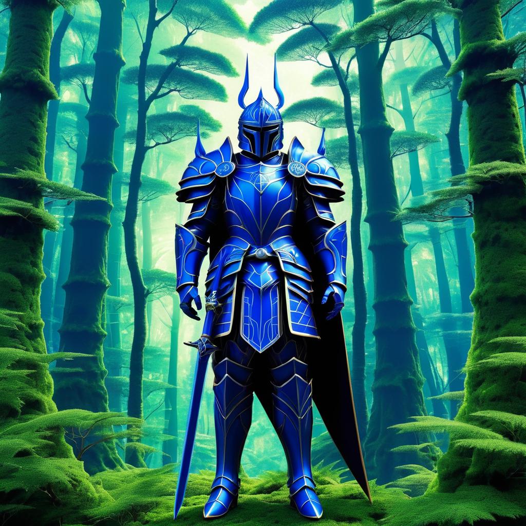 Surreal Fantasy: Knight in Ancient Forest