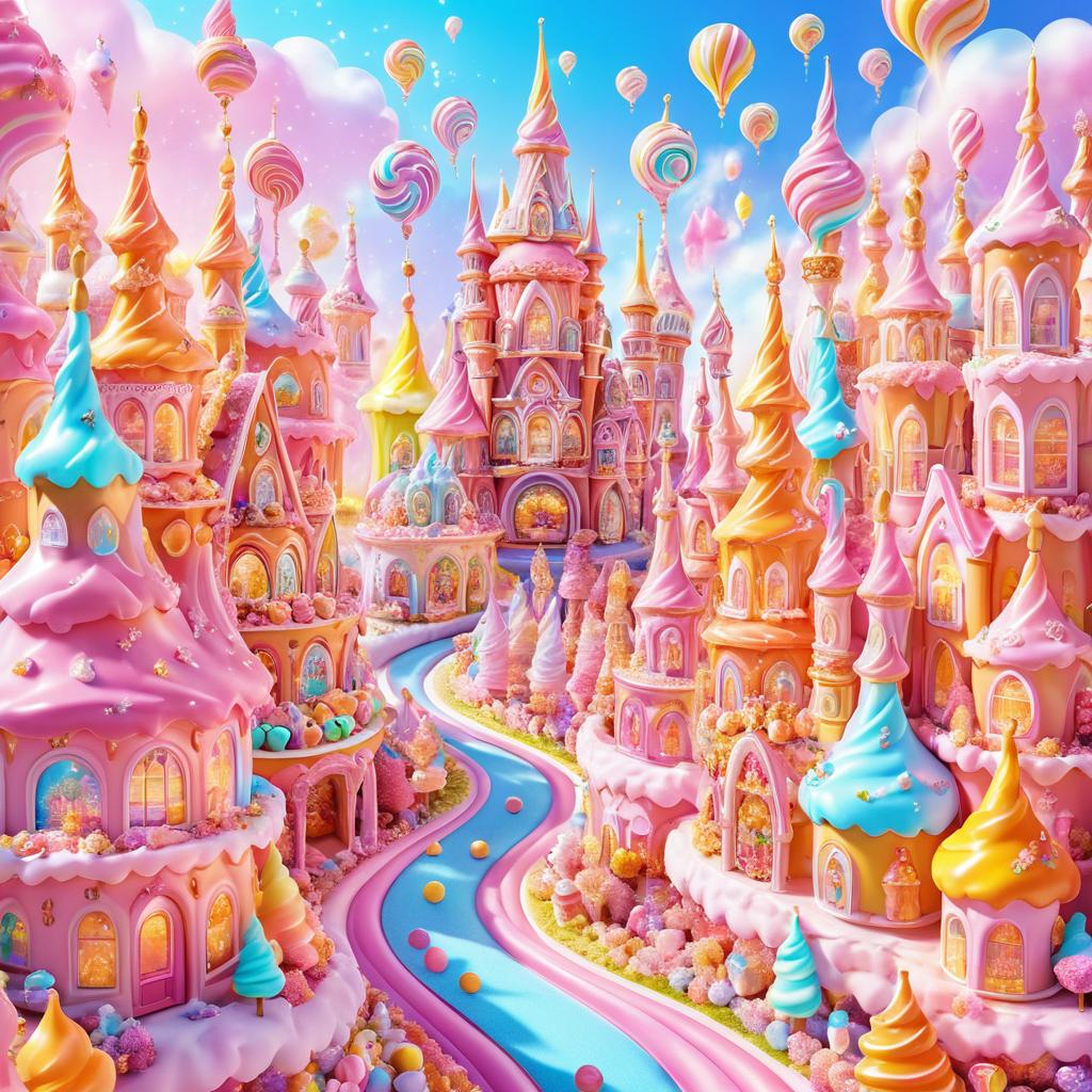 Whimsical Unicorn Candyland Adventure