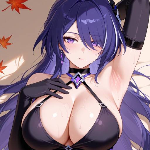 Elegant Anime Girl in Autumn Vibes