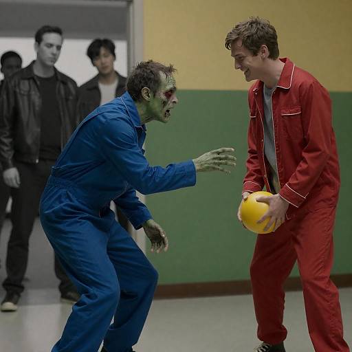 Crouching Zombie and Joyful Companion