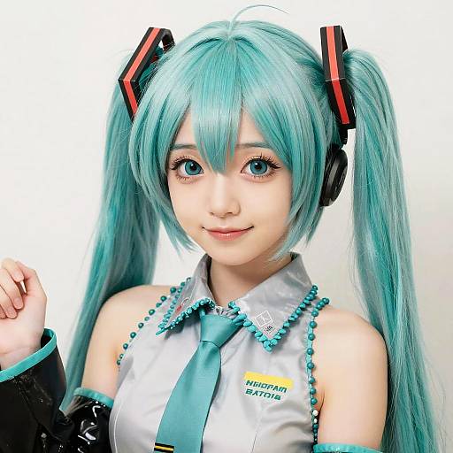 Adorable Curvy Hatsune Miku Close-Up