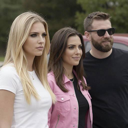 Outdoor Portrait of Three Friends