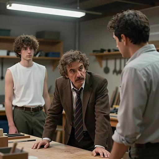 Intense Workshop Discussion Scene