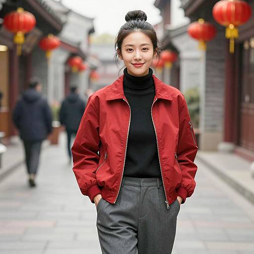 Photorealistic Korean Street Style Fashion