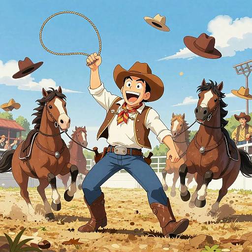 Overexcited Cowboy Rodeo Chaos