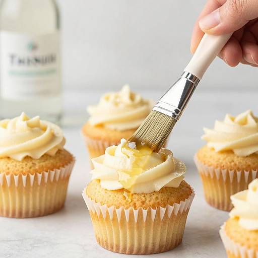 Tequila-Brushed Vanilla Margarita Cupcakes