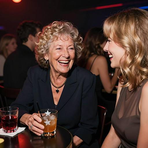 Nightclub Vibes: Laughter in Shadows