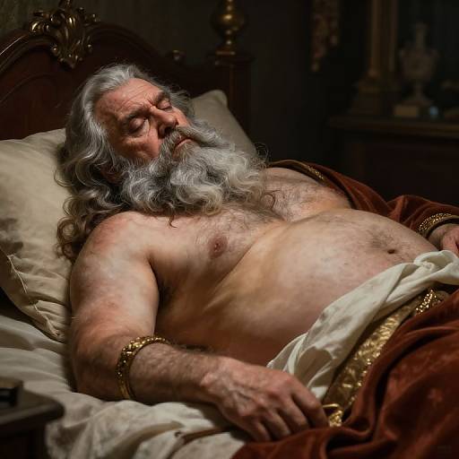 Photorealistic Portrait of Old King