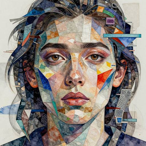 AI Style Transfer Mosaic Portrait