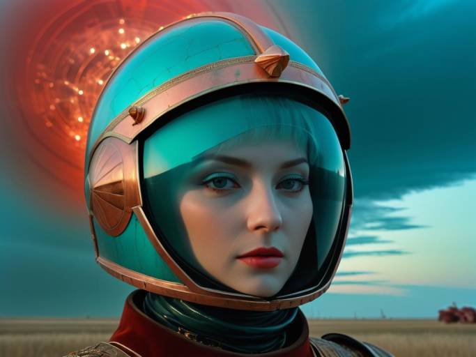 Retro Futuristic Emperor's Portrait Concept