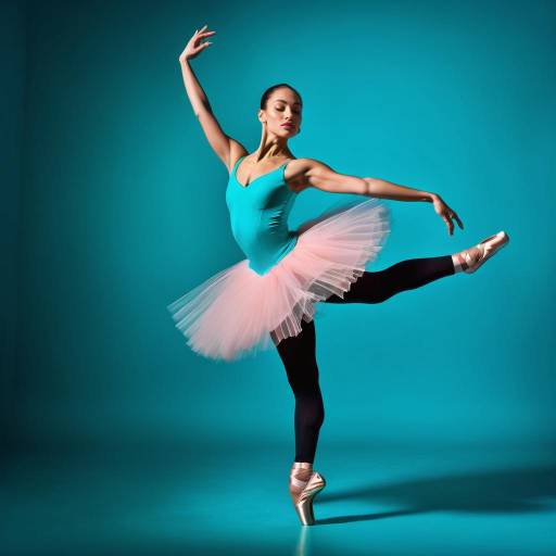 Vibrant Ballet Dance in Strobe Lights Vibrant Ballet Dance in Strobe Lights