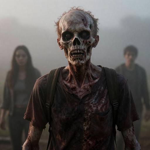 Hyperrealistic Walking Dead Evening Portrait