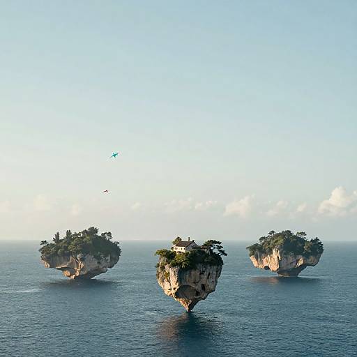 Serene Floating Archipelago of Memory