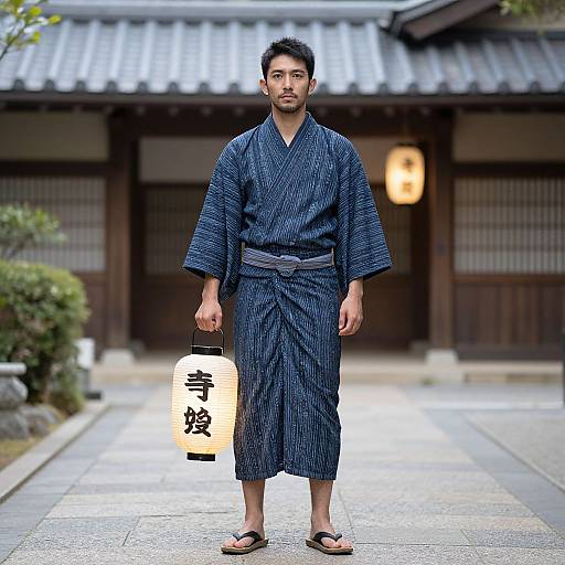 Realistic Portrait of Japanese Man