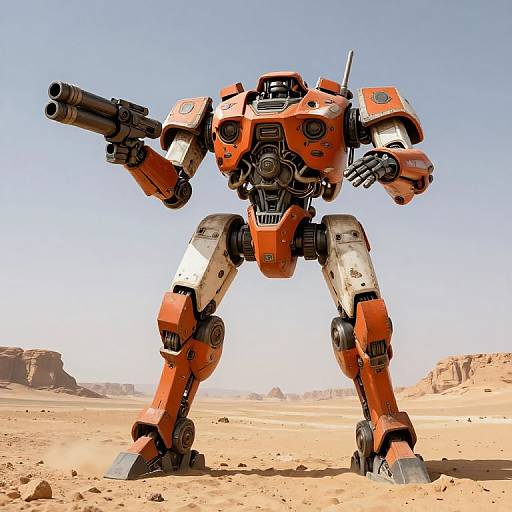 Desert Mechanical Walker Mech