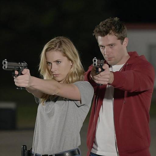 Intense Dual Standoff at Night