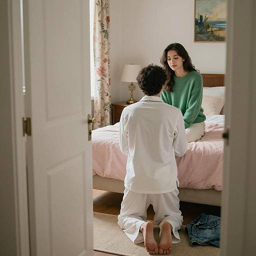 Intimate Moment Between Two People