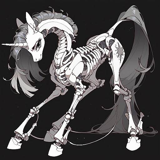 Aggressive Twilight Sparkle Skeleton Design