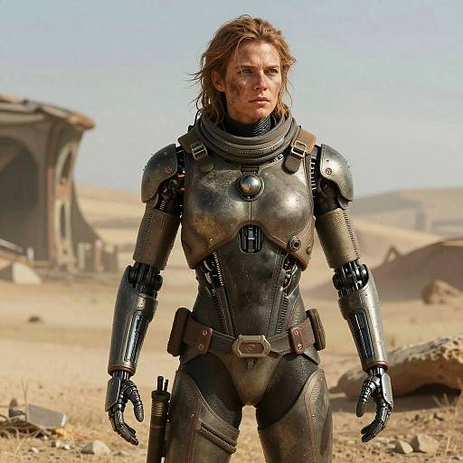 Ultra-Realistic Post-Apocalyptic Cyborg Survivor