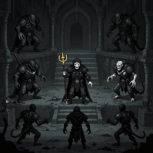 Grim Pixel Art Dungeon Sprites