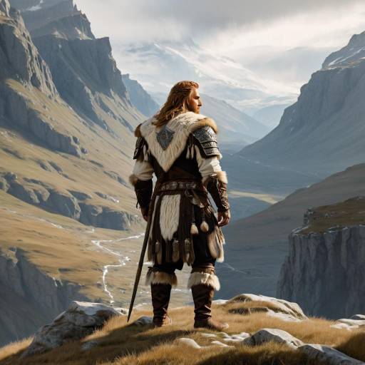 Wildling Jarl Overlooking Mountain Valley
