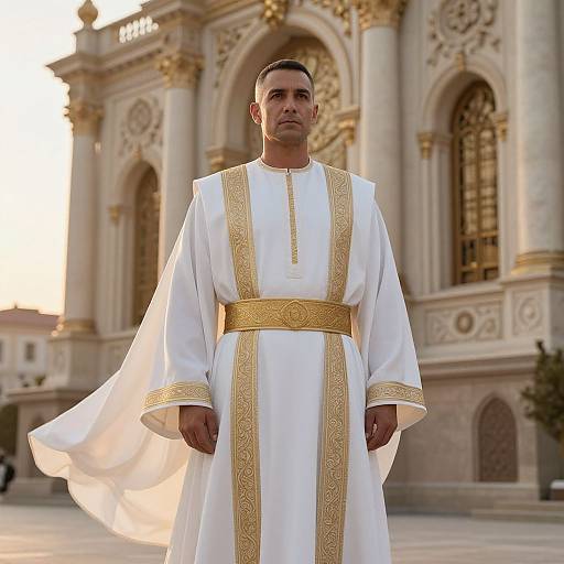 Dignified Man in Ornate Robes