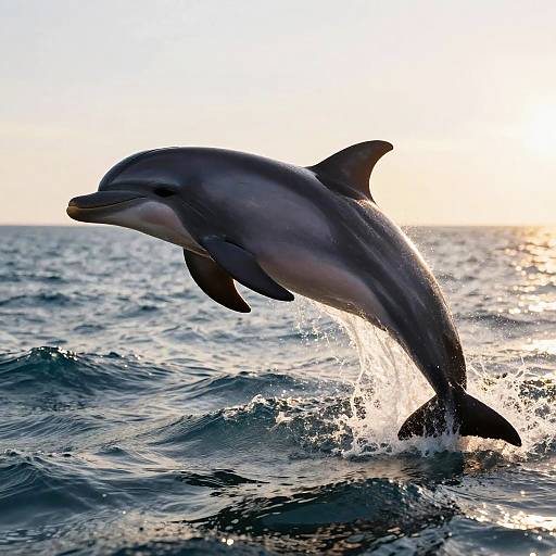 Majestic Sapphire Dolphin at Sunrise