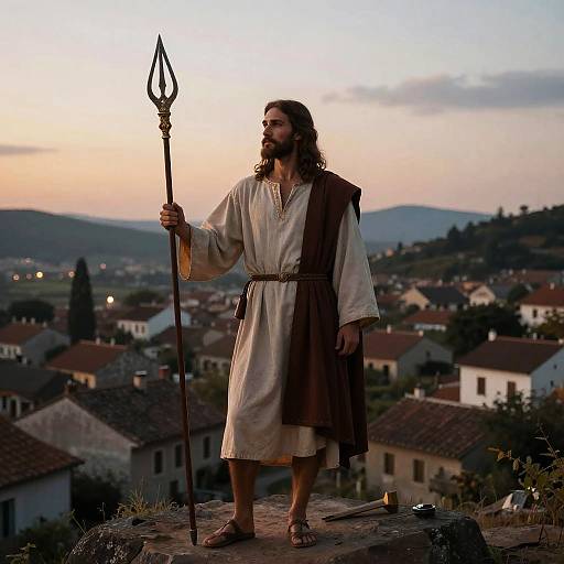 Jesus as Warrior at Twilight Village