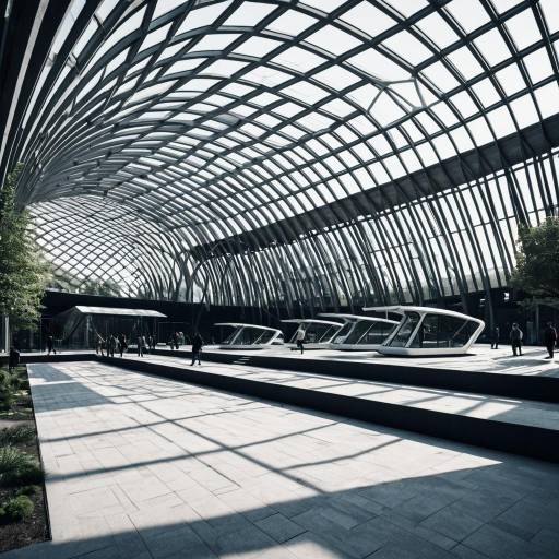 Futuristic Urban Zoo Pavilion Interior