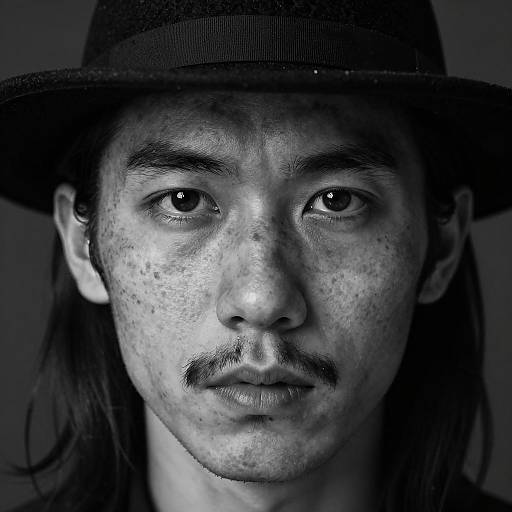 Intense Monochrome Portrait of a Man