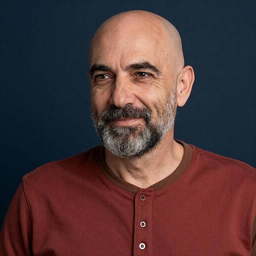 Casual Portrait of a Middle-Aged Man