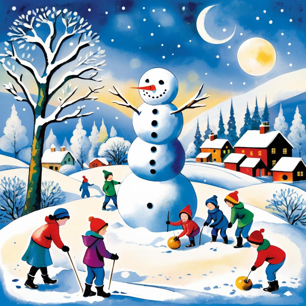 Whimsical Winter Wonderland with Children