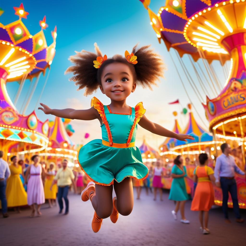 Joyful Spirit in a Colorful Carnival