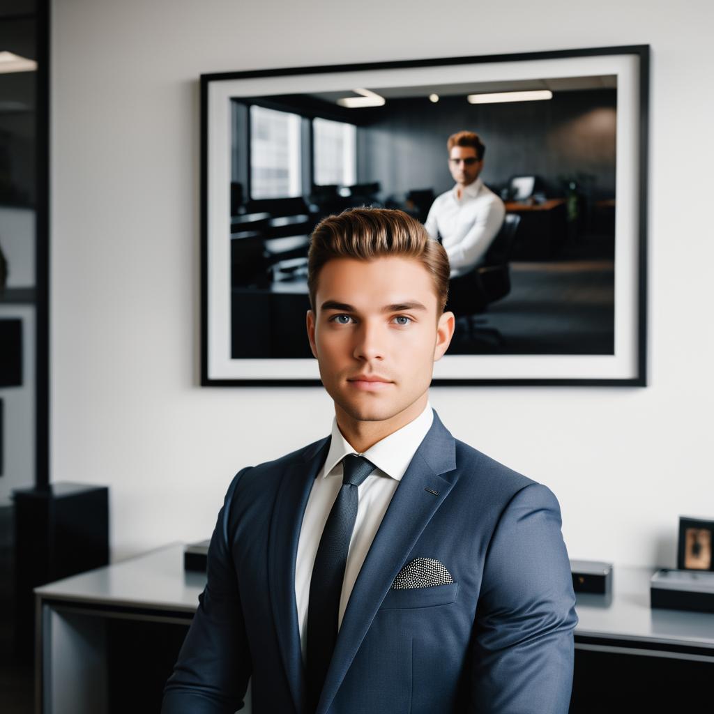 Cinematic Portrait of Young Entrepreneur