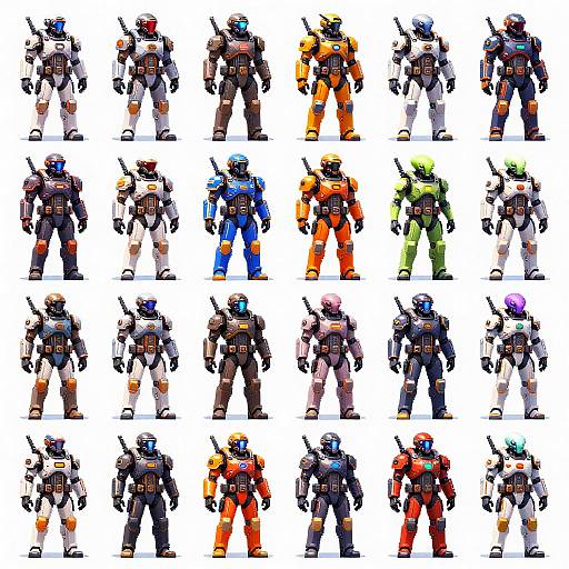 Sci-Fi Pixel Art Sprite Generator