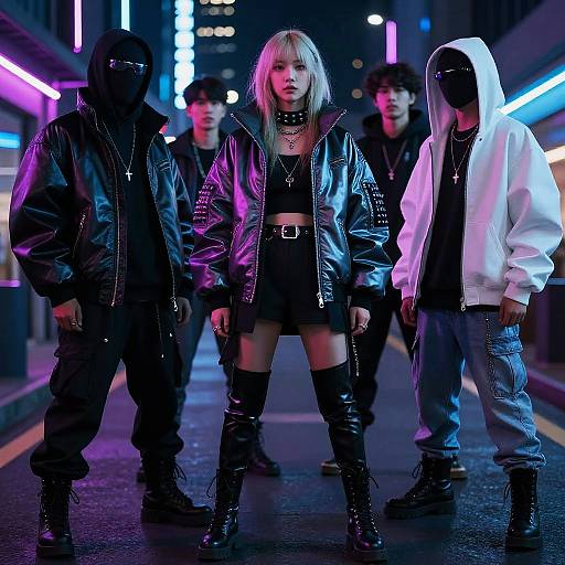 Cyberpunk Avant-Garde Fashion Night