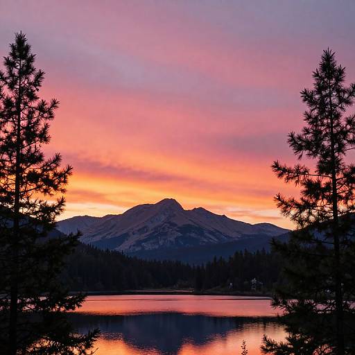 Majestic Pink and Orange Sunset