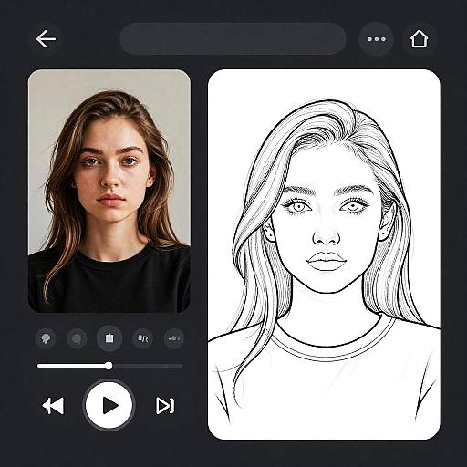 Digital Portrait to Line Art Converter