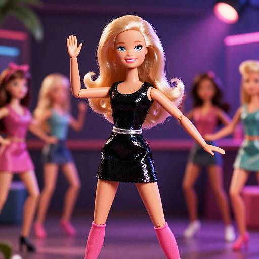 Ultra-Realistic Barbie Dancing Portrait