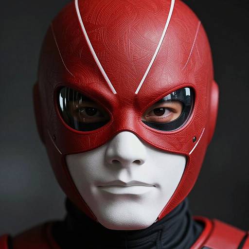 Hyper-Realistic Futuristic Superhero Mask