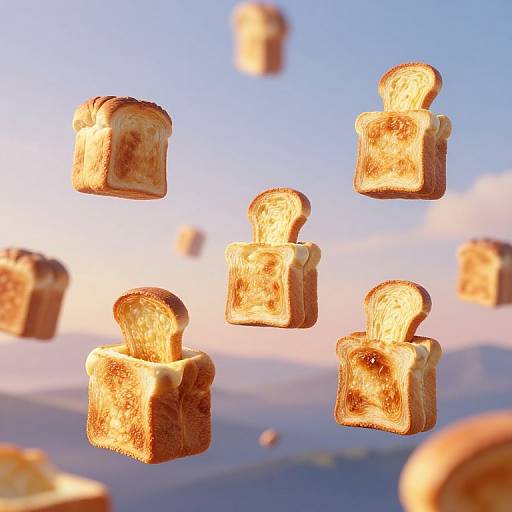 Floating Toaster Archipelago at Dawn